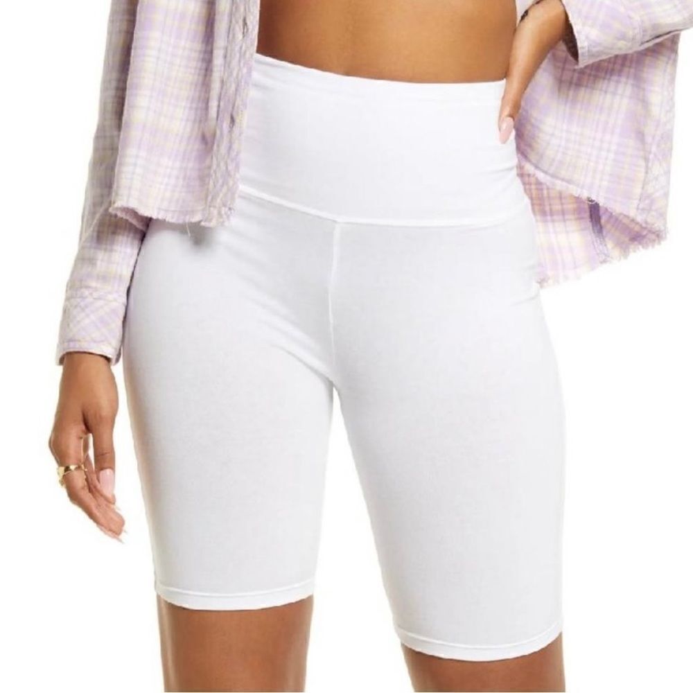 ‎BP high waist bike shorts in white multiple sizes NWT